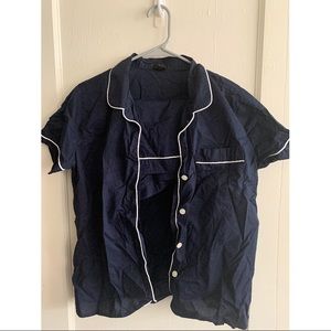 J. Crew Navy Blue Sleep Set